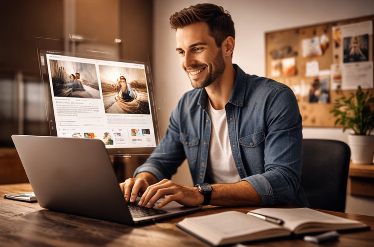 Innovative digital magazine layout and creative workflow